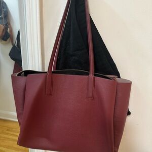 Marc Jacobs work tote with dust bag in maroon